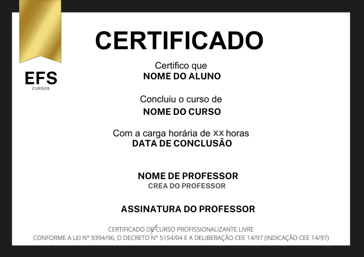 CERTIFICADO EFS CURSOS